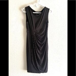 ENFOCUS STUDIO polkadot faux wrap dress size 6